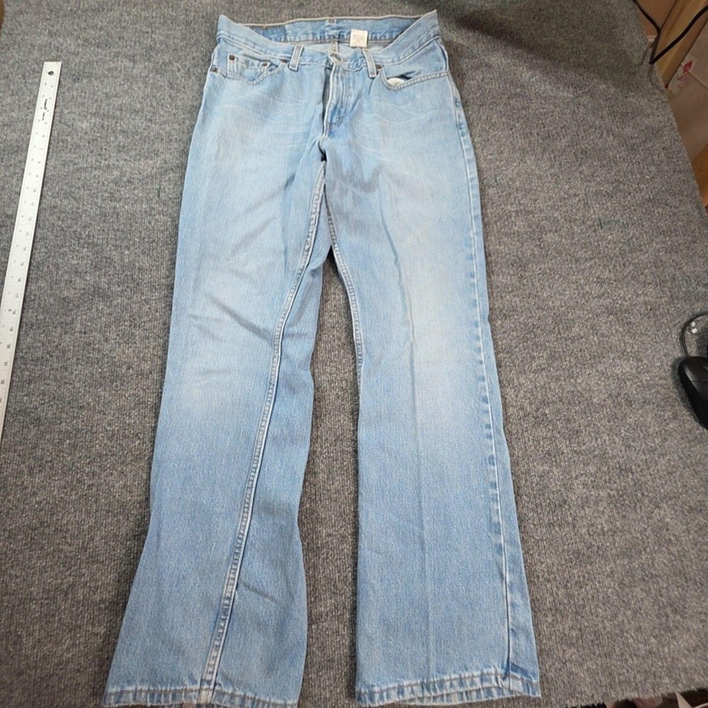 Vintage Levis 515 Jeans Womens 12 Blue Light Wash Lower Rise Bootcut 31x31 USA